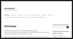 Desktop Screenshot of genanalys.se