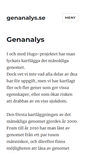 Mobile Screenshot of genanalys.se